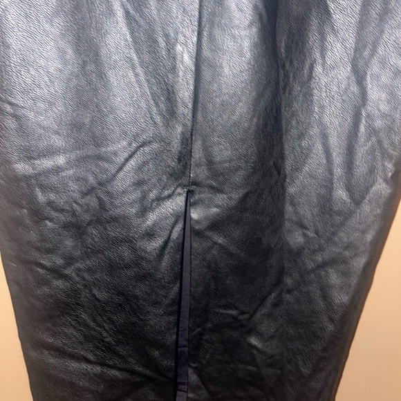 Naked Wardrobe Faux Leather black tube dress - Picture 4 of 8